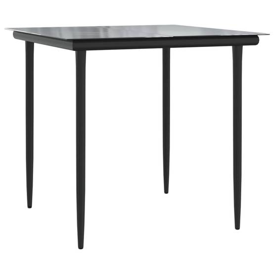 Petit Salon de Jardin 2 Personnes Résine Tressée Marron pour Balcon avec Table Carrée – ComfortXL Outdoor Living - Image 4