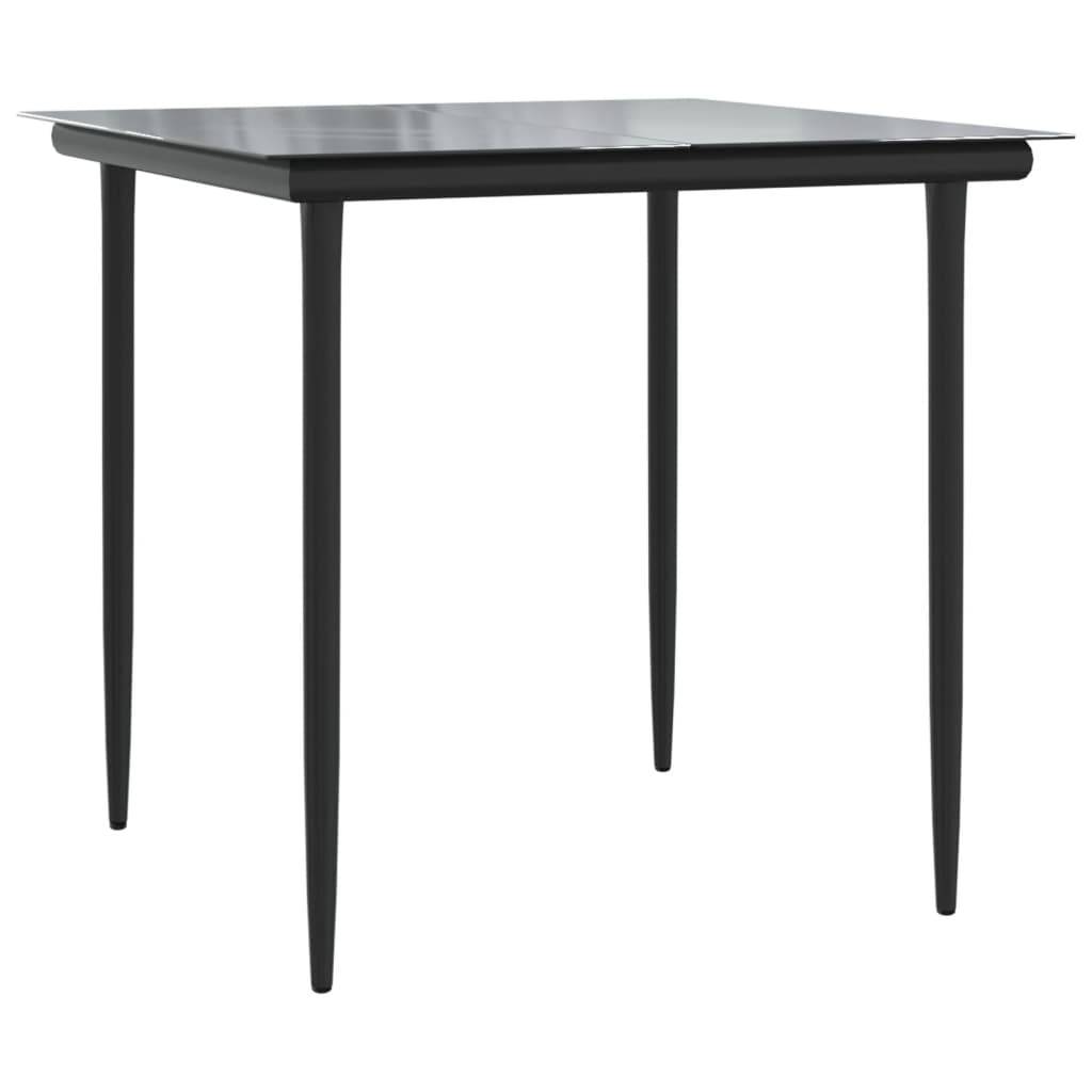 Petit Salon de Jardin 2 Personnes Résine Tressée Marron pour Balcon avec Table Carrée – ComfortXL Outdoor Living - Image 4