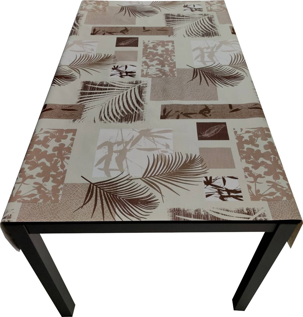 Nappe Composition PVC Base Polyester Anti-taches Palmiers Taille 140X180 CM - Image 2