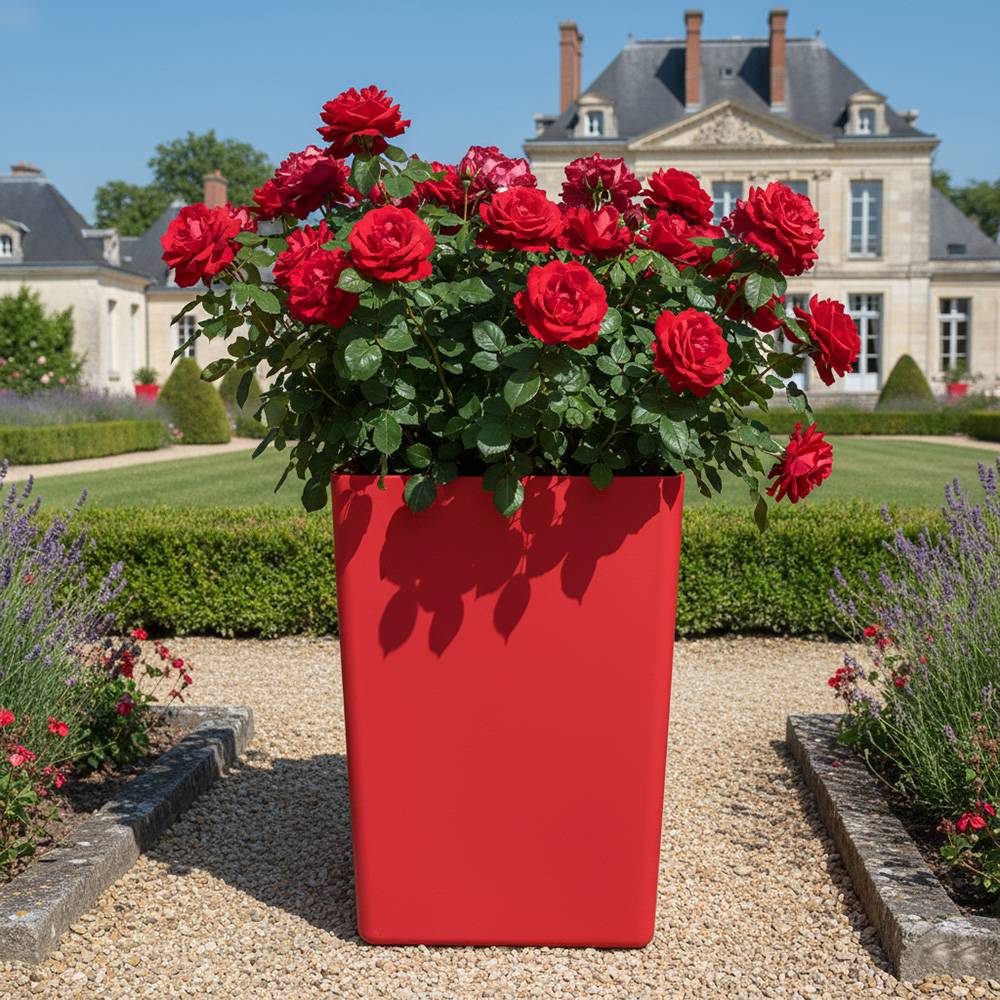 Pot de fleur carré suerte h 67 cm-plast'up rotomoulage - Imagen 3