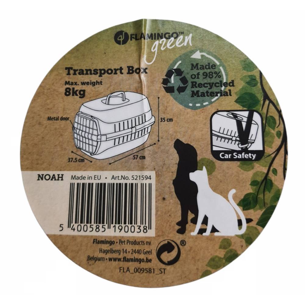 Cage de transport NOAH 2 pour petit chien ou chat maxi 8 kg couleur aléatoire - Imagen 4