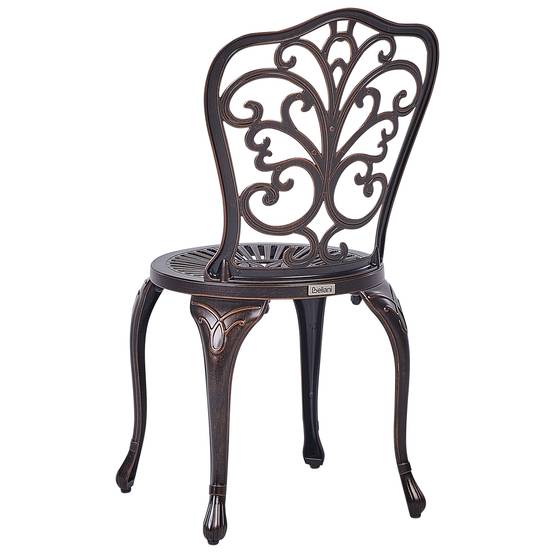Chaise de jardin Aluminium Marron TRIORA - Beliani - Image 4