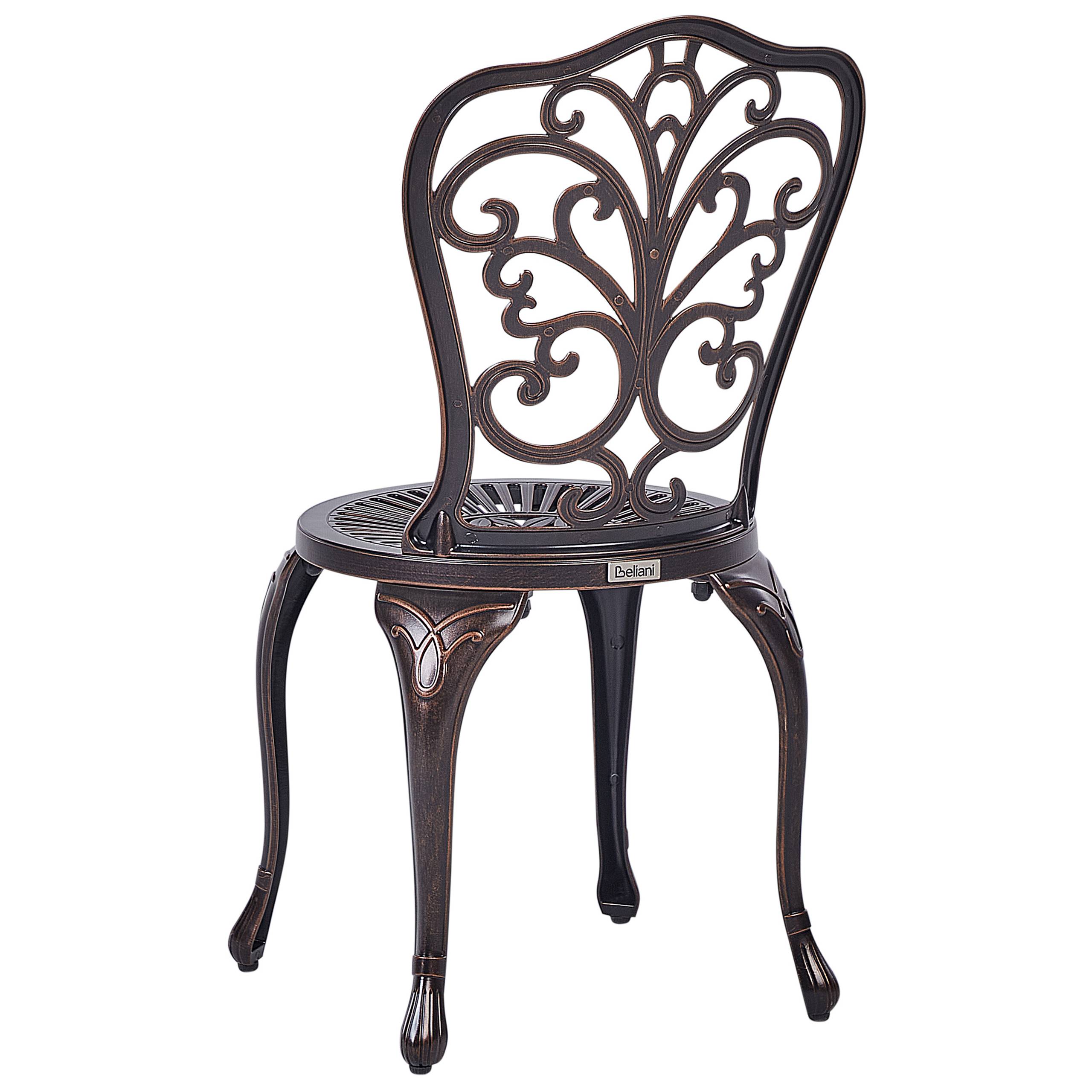 Chaise de jardin Aluminium Marron TRIORA - Beliani - Image 4