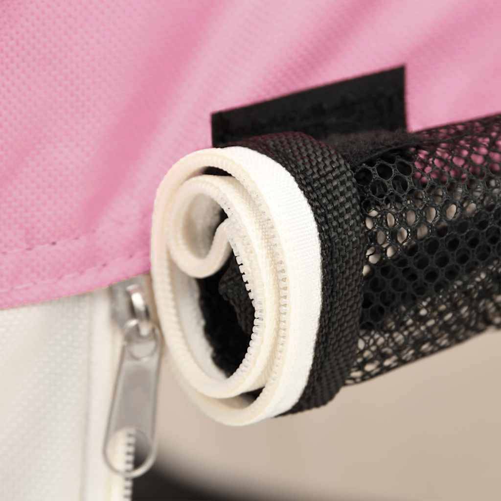 Vidaxl - Parc pliable pour chien avec sac de transport Rose 110x110x58cm vidaXL 171010 - Imagen 5