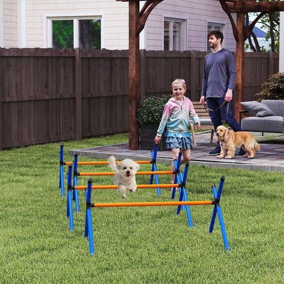 Kit d'agilité pour chien plastique orange 87 x 56 x 41 cm - PANGIVO - Image 4