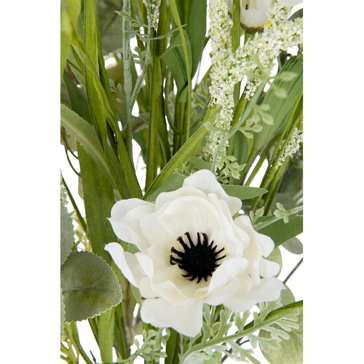 J-Line - Bouquet de Fleurs Artificielles "Mixtes" 85cm Blanc - Image 4