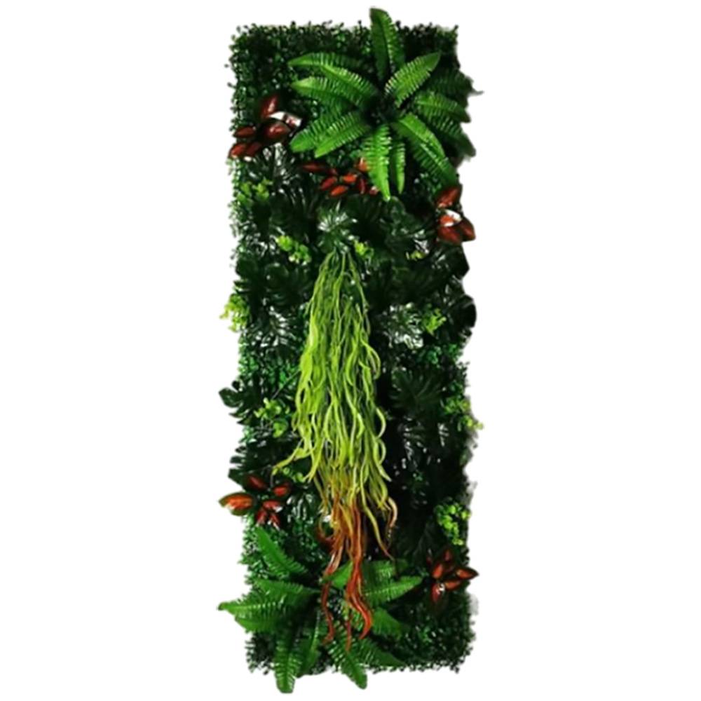 Panneau mural décoratif en plantes artificielles 40x121 cm - Image 1