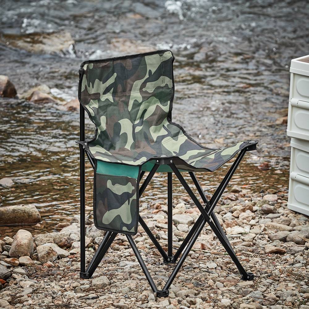 Sobuy - Chaise Pliante Chaise de Camping Chaise Pliante de Camping Chaise de pêche pour l'extérieur Couleur Camouflage L 45 x I 43 x H 74cm SoBuy - Imagen 2