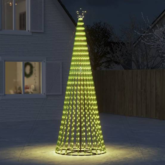 Vidaxl - Sapin de Noël à LED 688 LED blanc chaud 300 cm vidaXL 358068 - Image 1