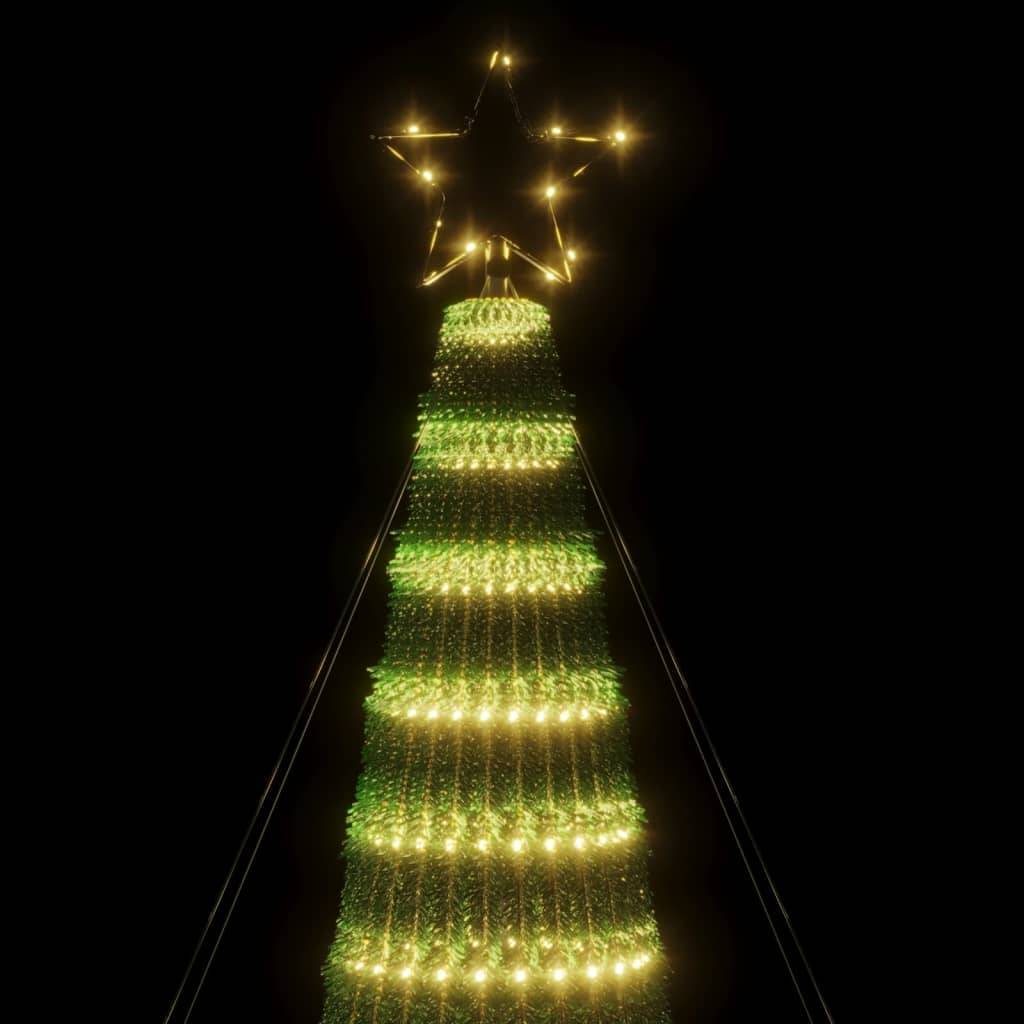 Vidaxl - Sapin de Noël à LED 688 LED blanc chaud 300 cm vidaXL 358068 - Image 7