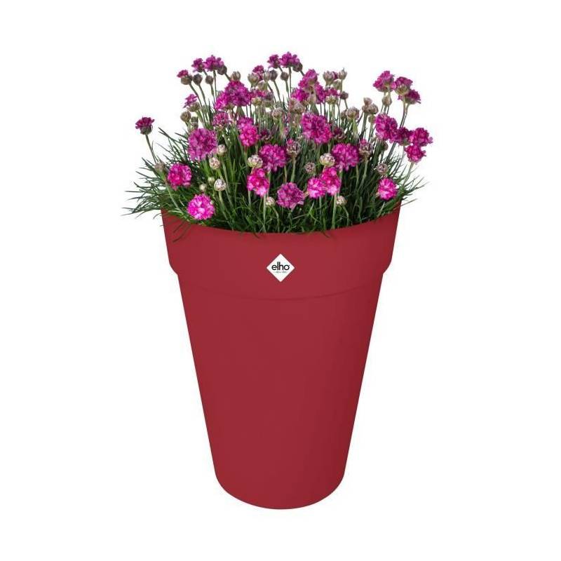 Elho - Pot De Fleur - Elho - Loft Urban Rond - Haut 42 - Rouge - ø 42 X H 56 Cm - Extérieur - 100% Recyclé - Image 3