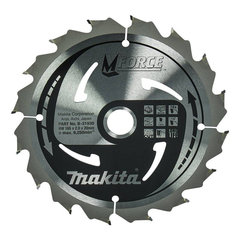 Makita - Lame pour scie circulaire M-Force bois MAKITA B-31968 185x30mm 16 dents Makita - Imagen 4