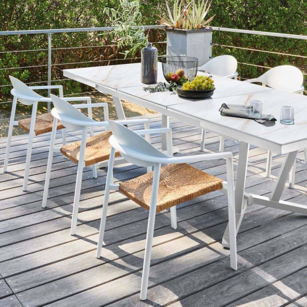 Proloisirs - Fauteuil de jardin lounge en aluminium et résine Bage - Imagen 2