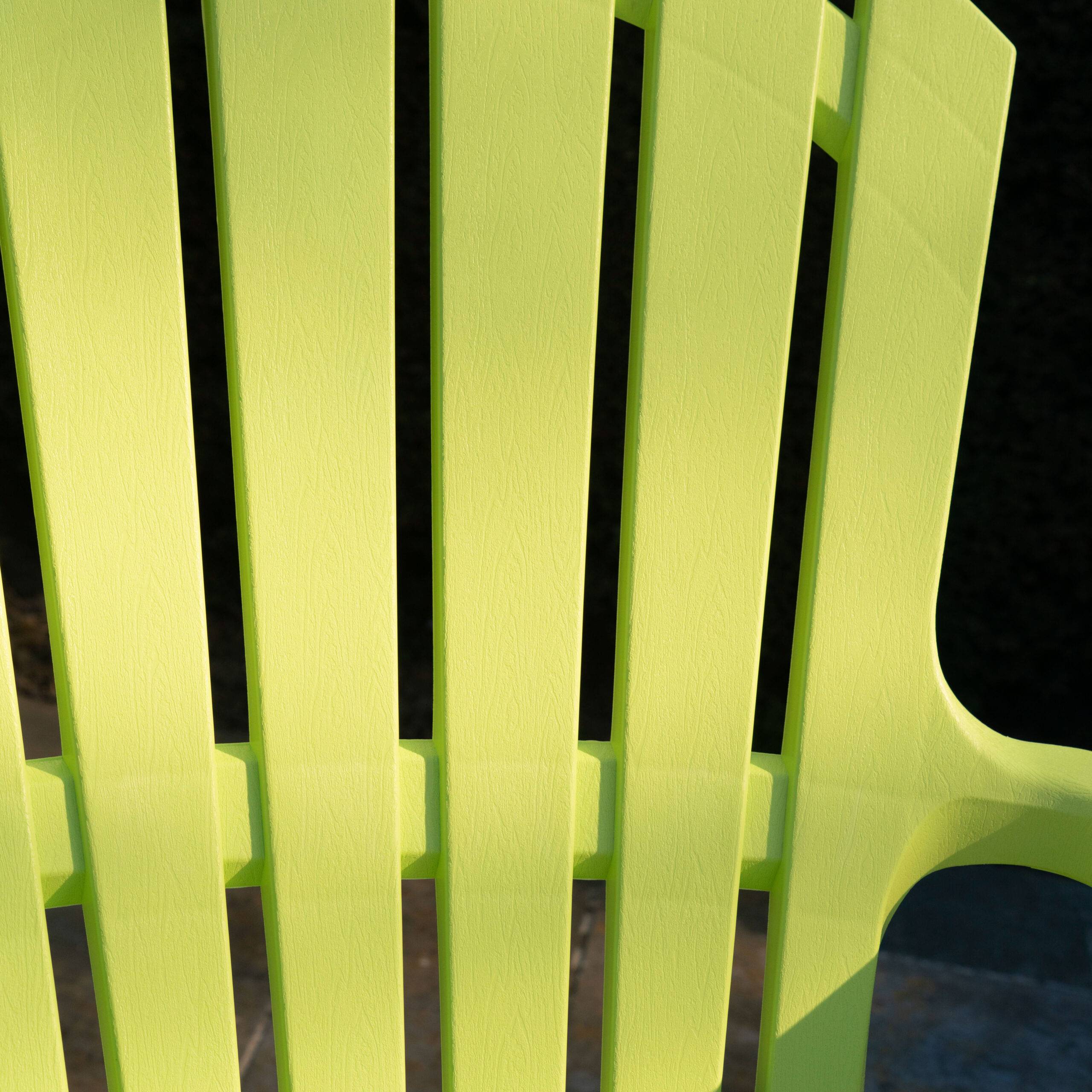 Wilsa Garden - Lot de 4 Fauteuils  Adirondack de jardin en résine empilables Anis - Imagen 6