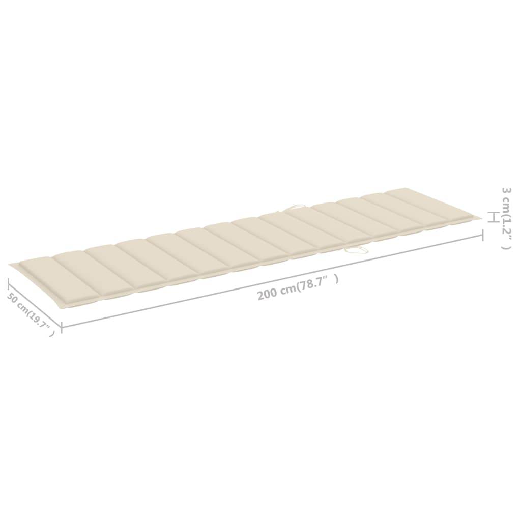 Helloshop26 - Lot de 2 transats chaise longue bain de soleil lit de jardin terrasse meuble d'extérieur avec table et coussin bois de teck solide - Imagen 8