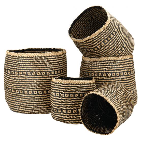 Aubry Gaspard - Grand cache pot jonc de mer teinté Pot de 38 cm - Aubry Gaspard