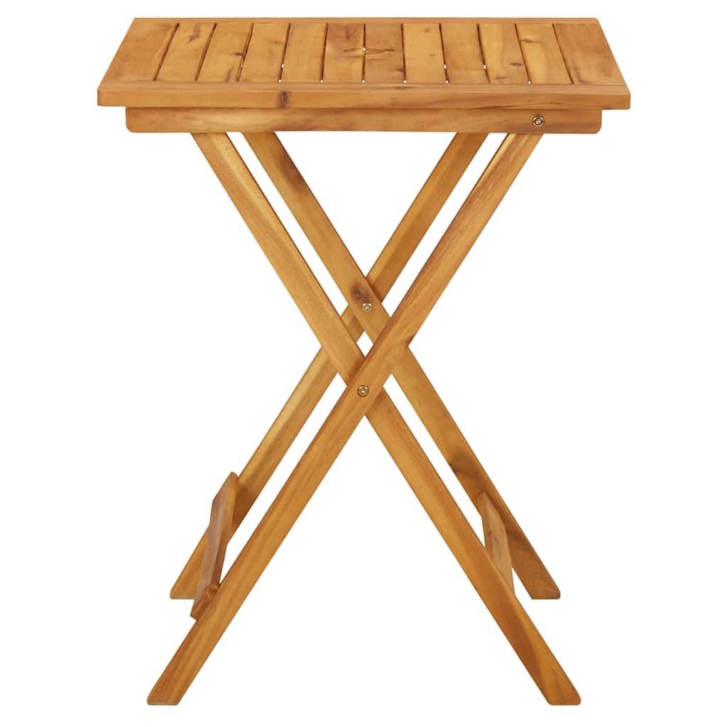 PANGIVO - Table pliable de jardin Bois d'acacia solide 60 x 60 x 75 cm - PANGIVO - Image 4