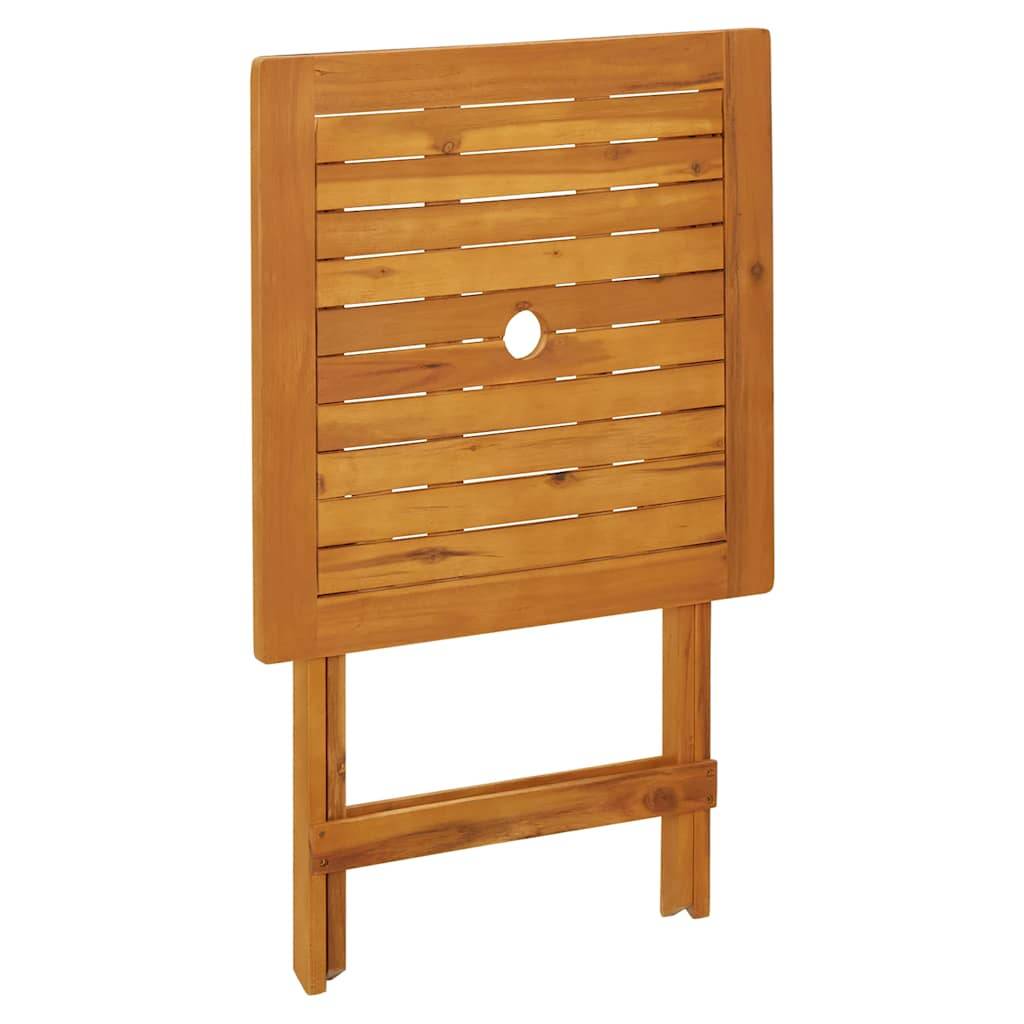 PANGIVO - Table pliable de jardin Bois d'acacia solide 60 x 60 x 75 cm - PANGIVO - Image 6