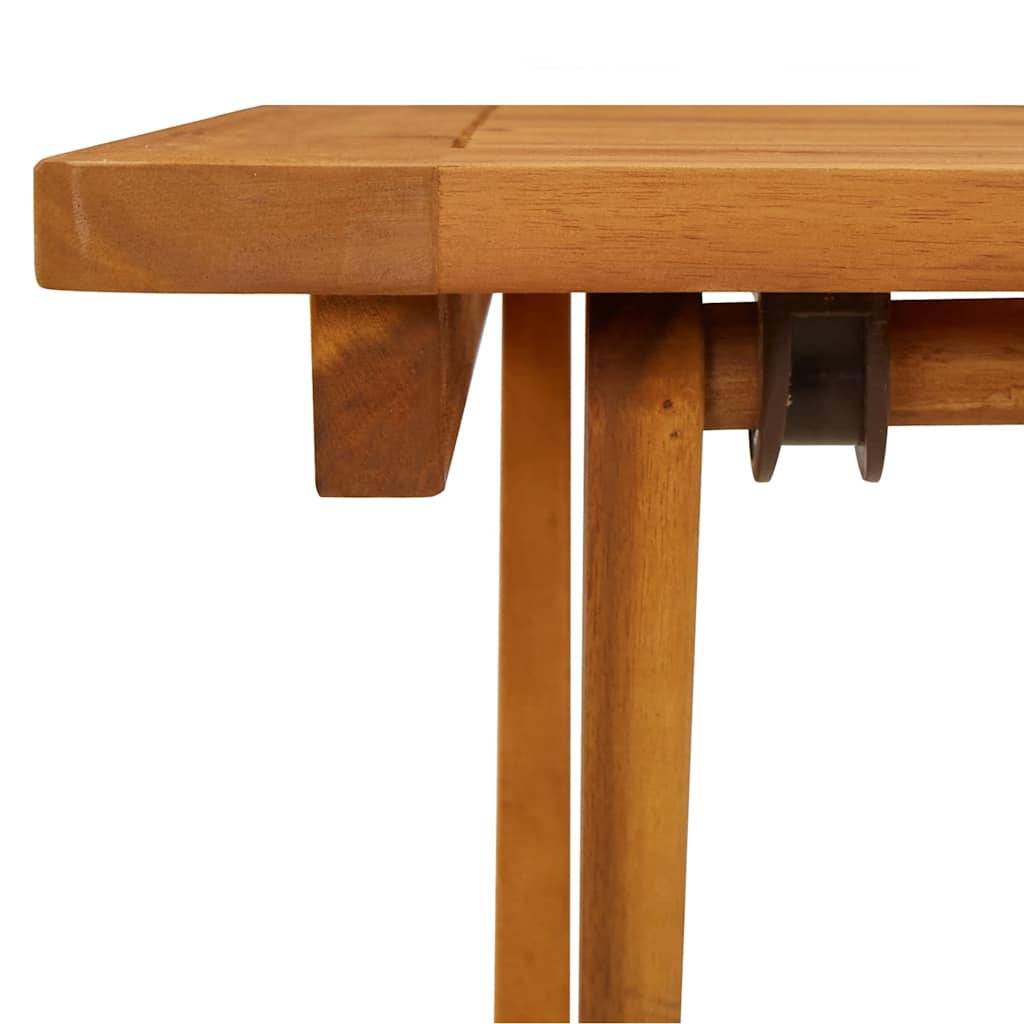 PANGIVO - Table pliable de jardin Bois d'acacia solide 60 x 60 x 75 cm - PANGIVO - Image 9