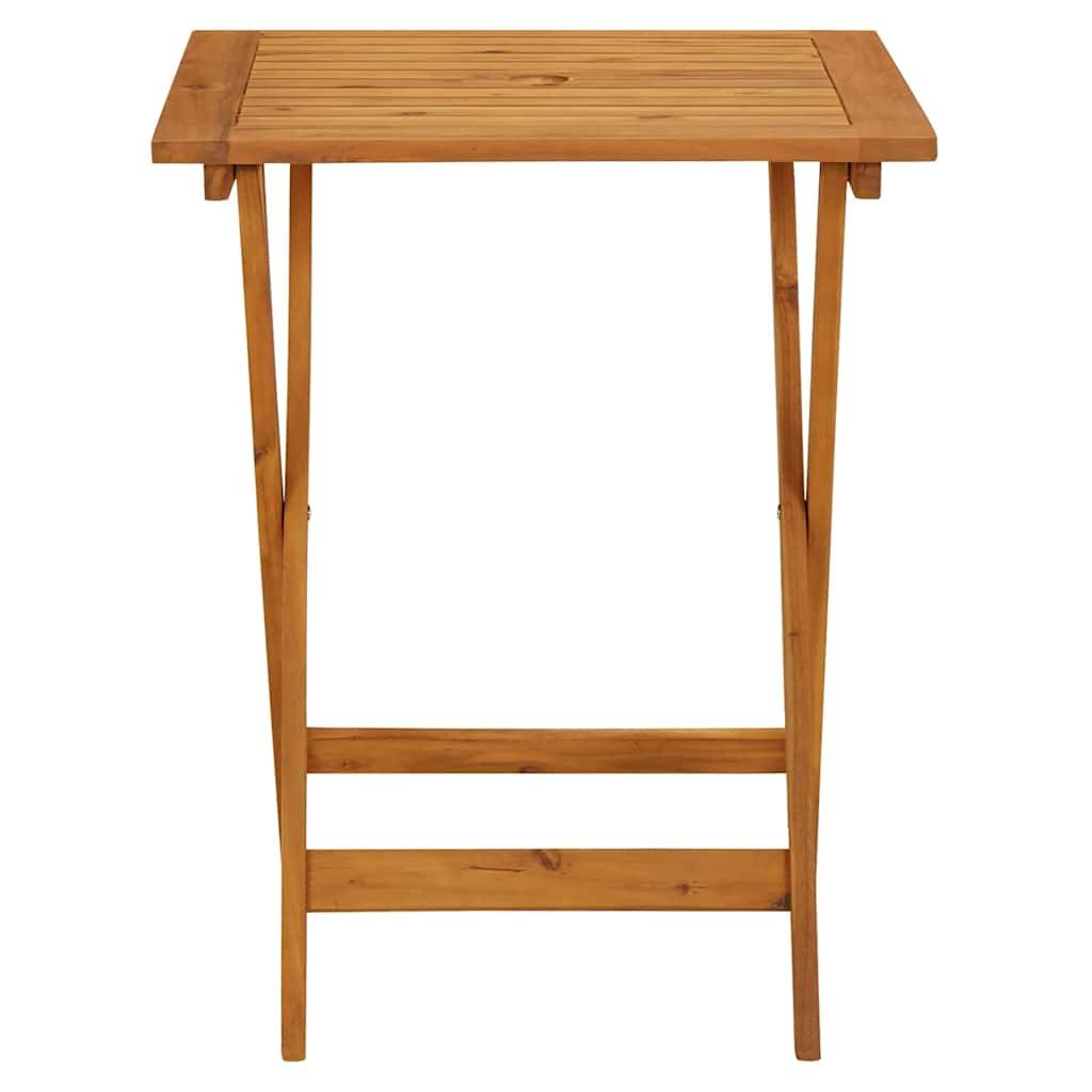 PANGIVO - Table pliable de jardin Bois d'acacia solide 60 x 60 x 75 cm - PANGIVO - Image 5
