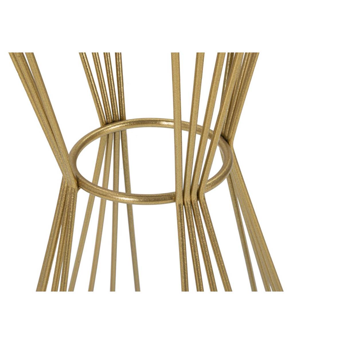 Table d'Appoint en Métal "Super" 80cm Or - Image 3