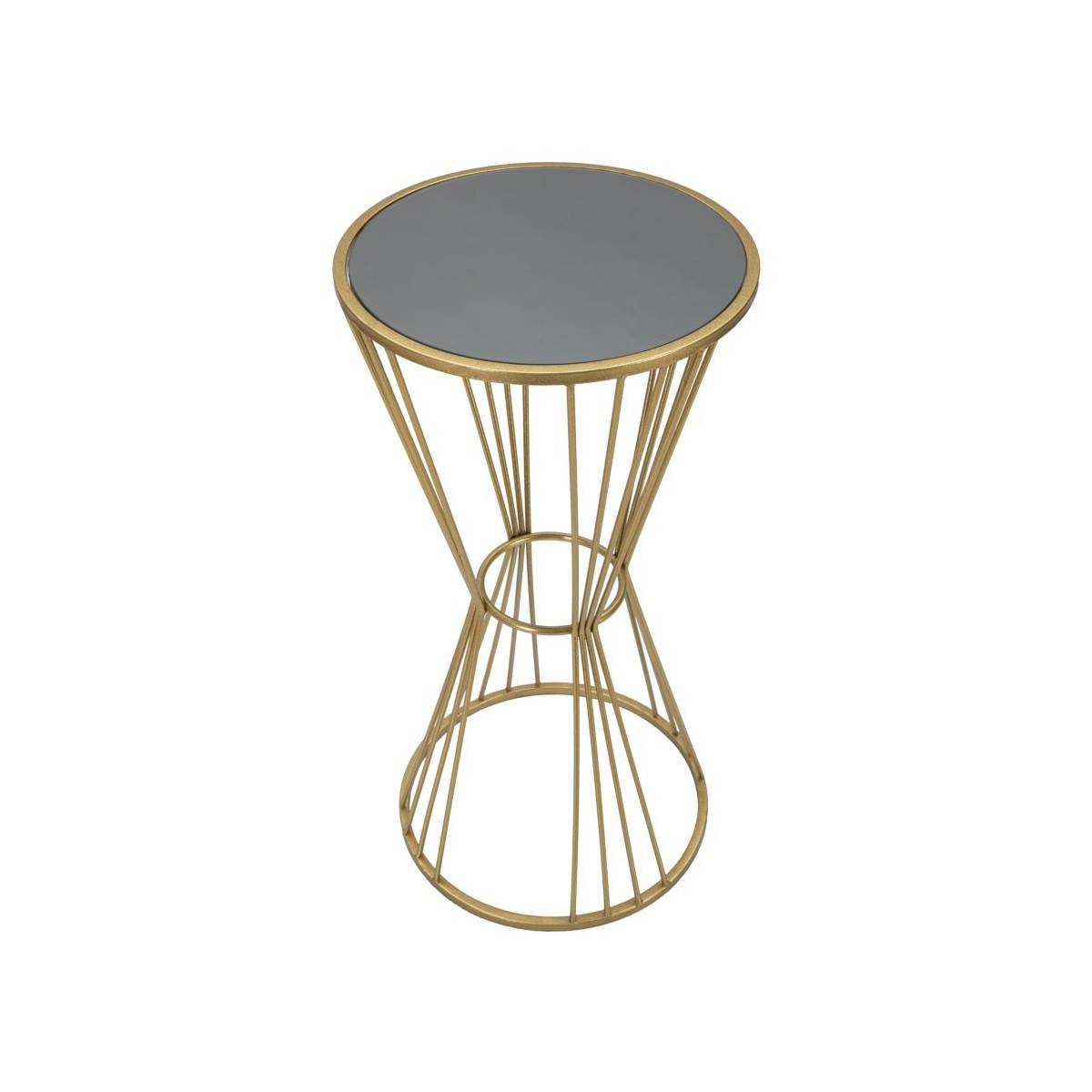 Table d'Appoint en Métal "Super" 80cm Or - Image 2