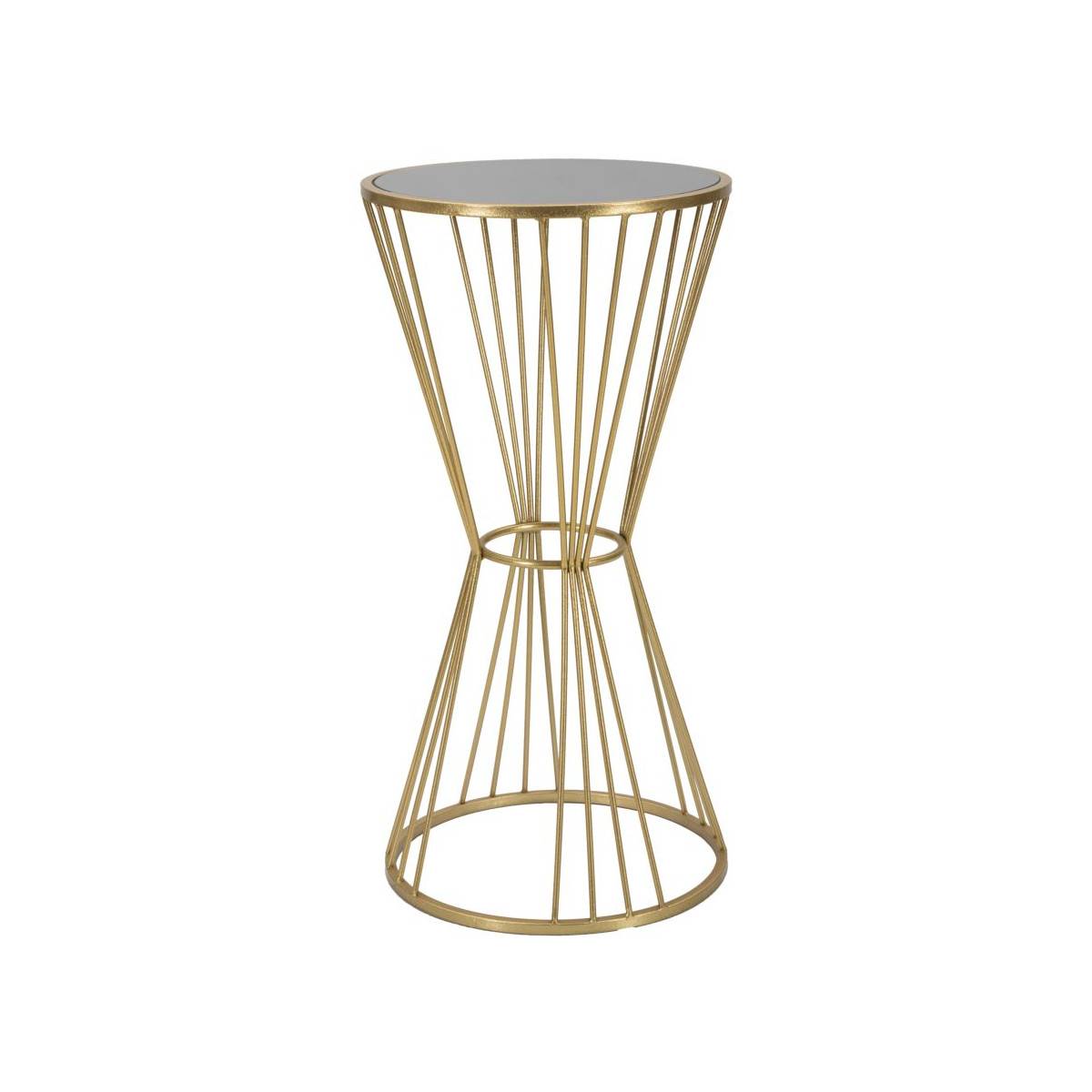Table d'Appoint en Métal "Super" 80cm Or - Image 1