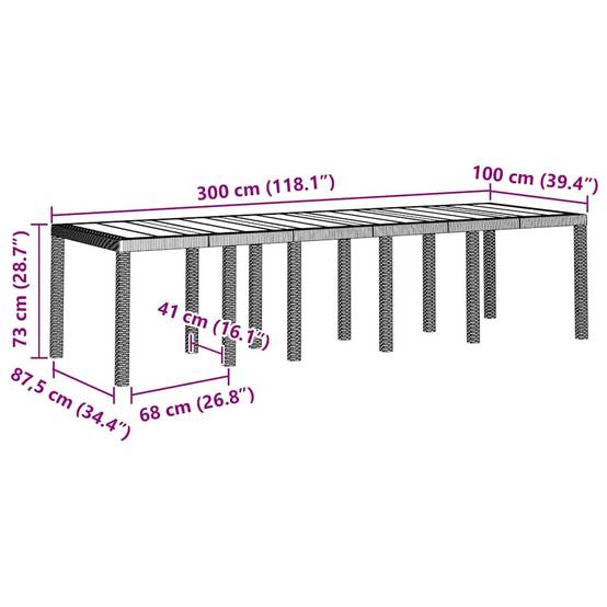 Table et Chaises de Jardin 10 Places Rotin Synthétique Acier Ensemble Complet pour Cour et Patio Blanc – ComfortXL Outdoor Living - Image 5