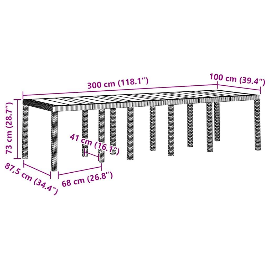 Table et Chaises de Jardin 10 Places Rotin Synthétique Acier Ensemble Complet pour Cour et Patio Blanc – ComfortXL Outdoor Living - Image 5