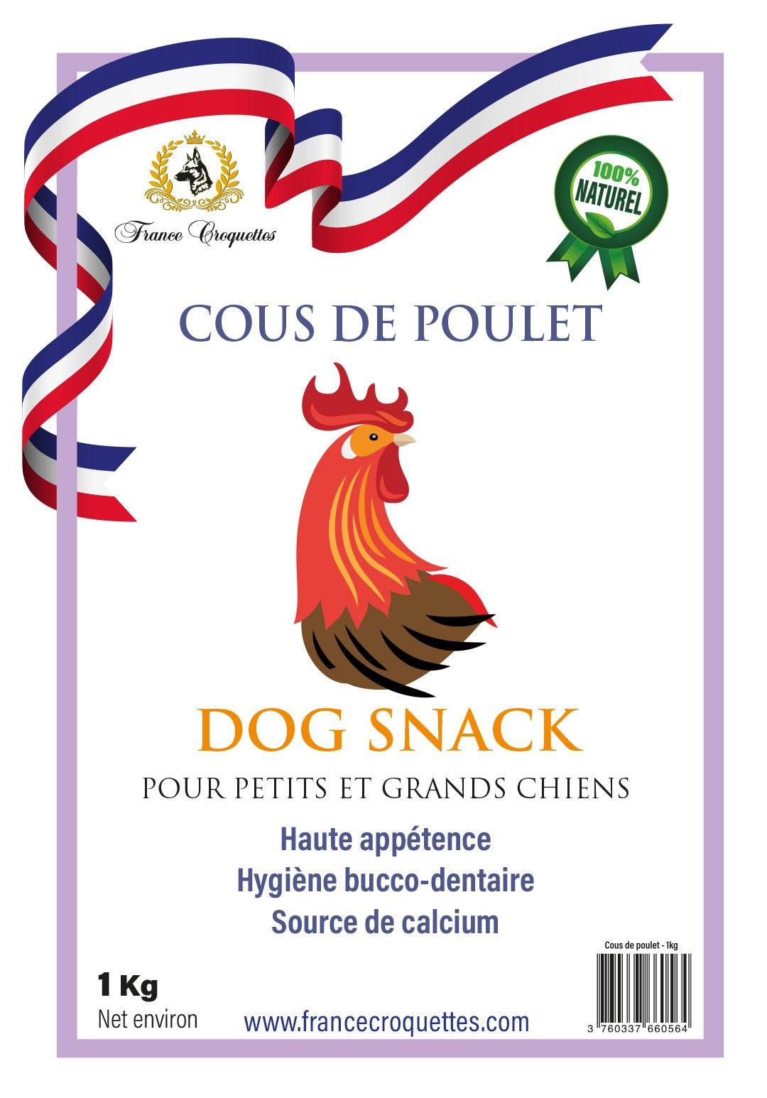 France Croquettes - France Croquettes Friandise pour chien Cous de poulet séchés - 5 kg - Image 9