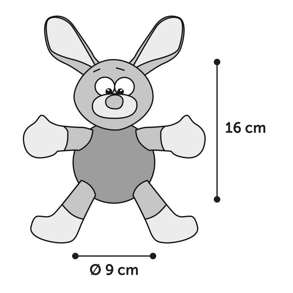 Flamingo - Jouet Lapin BESS rose longueur 28 cm env. pour chien - Imagen 2