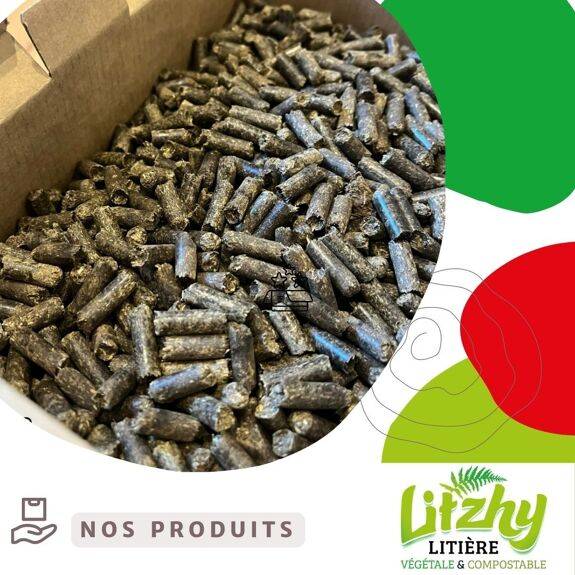 Eizhy - Litière Végétale et Compostable Litzhy à base de Landes Bretonnes - Imagen 2