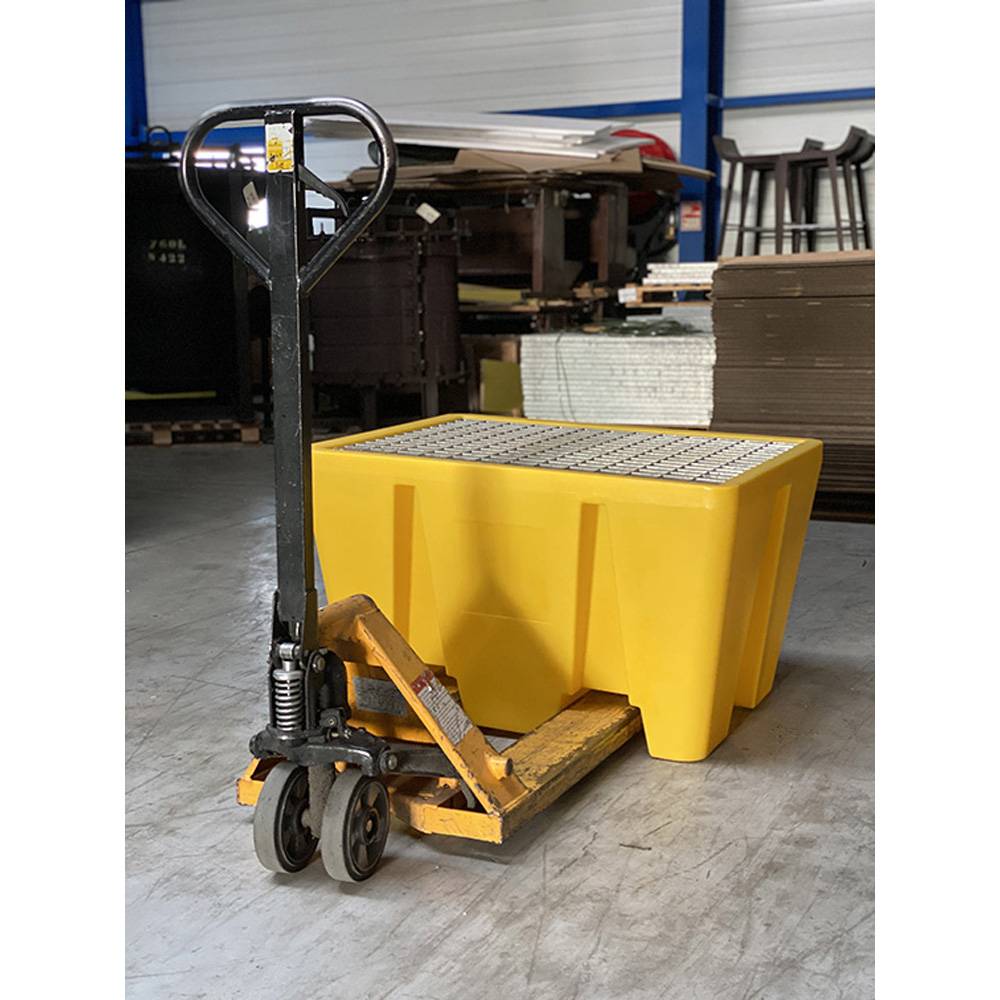 Bac de rétention pehd 240l pour 1 fût- lot de 4-plast'up rotomoulage - Image 2