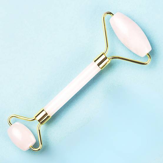 Set de 2 Jade Roller Blanc - Masseur Visage – Rouleau de Jade Naturel + Housse – Anti-Age -Rides & ridules -Routine Beauté - Sun&Sia - Image 3