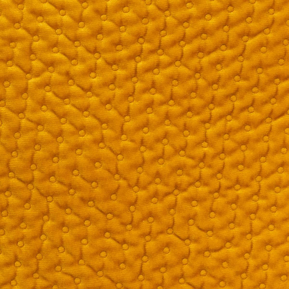 Atmosphera - Coussin "Dolce" velours jaune moutarde 40x40cm - Atmosphera Créateur d'intérieur - Imagen 5