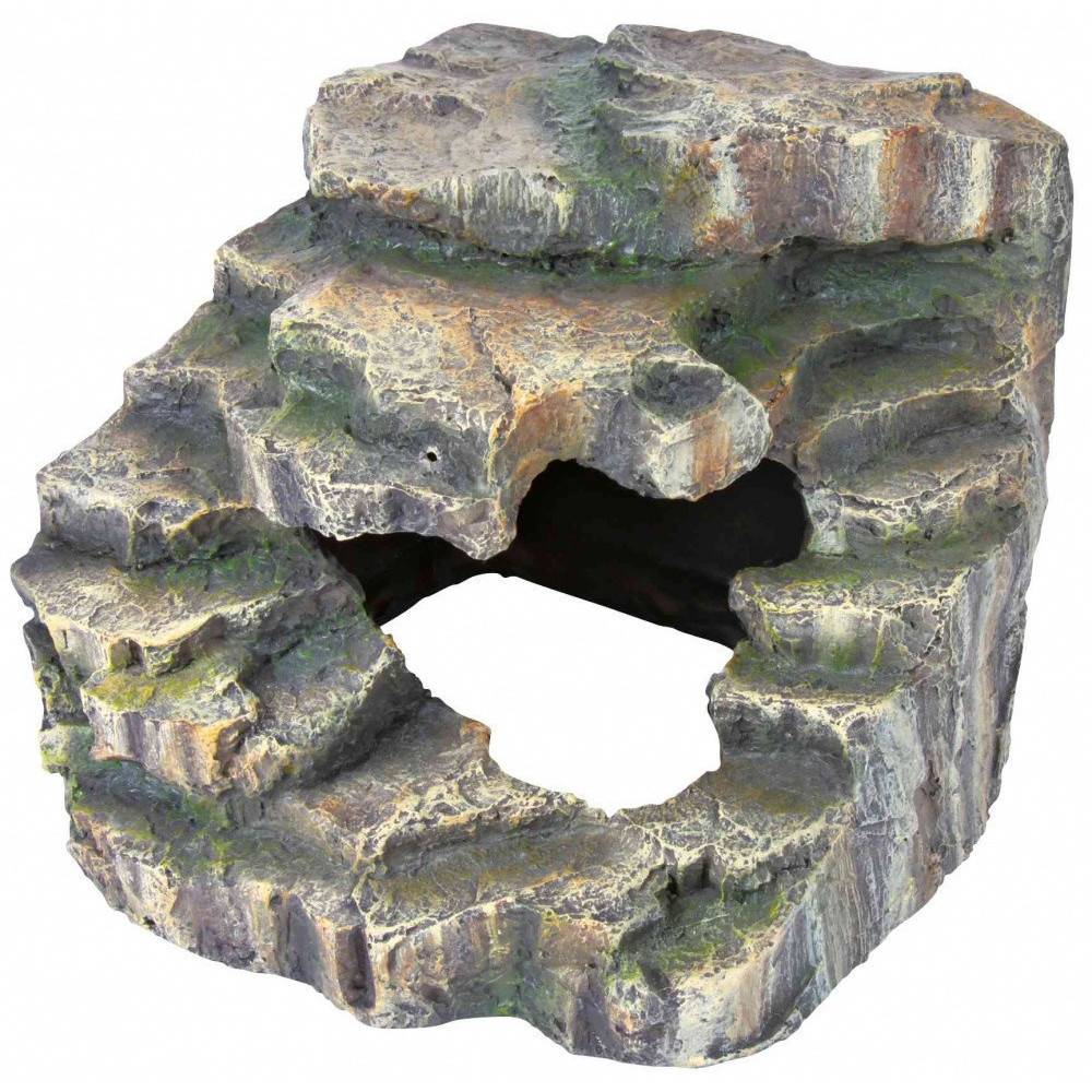 Trixie - Rocher d'angle avec grotte et plateforme 19 x 17 x 17