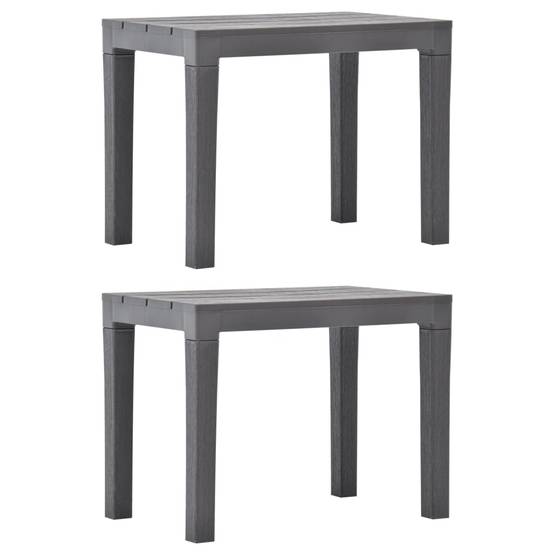 Maison Chic - Bancs de jardin | Banquette De Jardin | Banc Extérieur lot de 2 Moka Plastique Maison Chic - Image 2