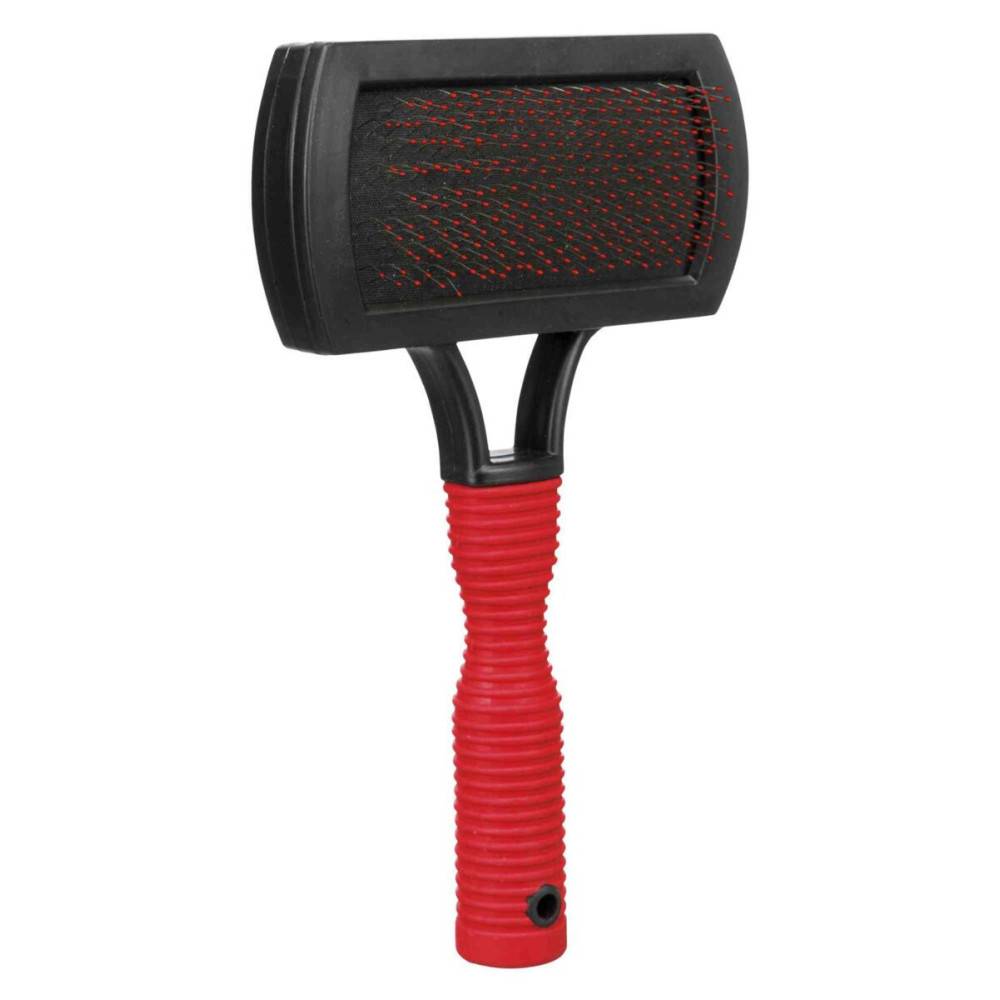 Trixie - Brosse souple 10 x 17 cm Pelage extérieur, Base du pelage pour chien - Imagen 2