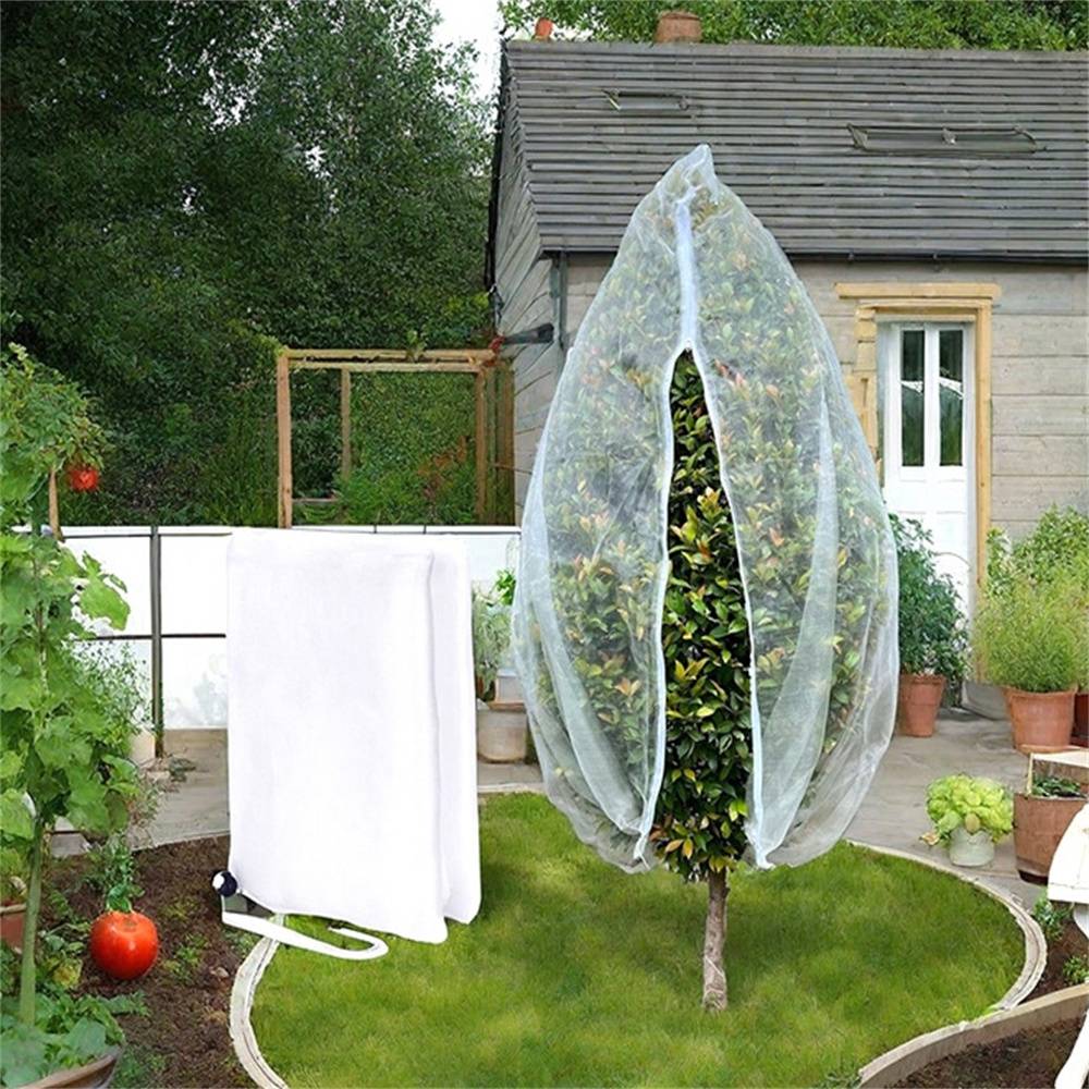 Filet anti - insectes avec cordon et fermeture éclair, 60 mailles, 300*300cm,Deux pièces, MCBOSON - Image 1