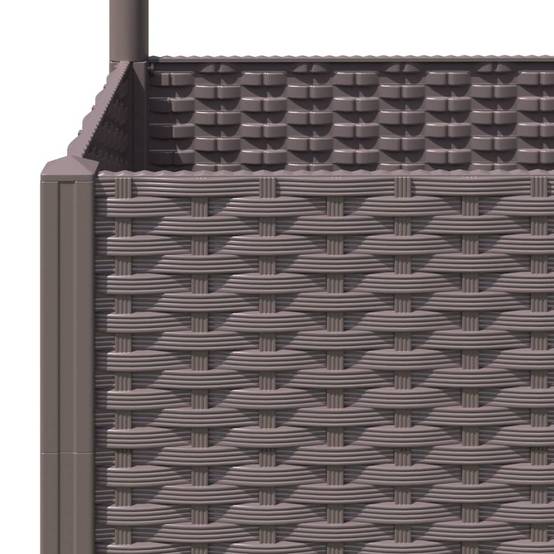 Vidaxl - Jardinière avec treillis Marron 120 x 40 x 136 cm PP vidaXL 318263 - Image 4