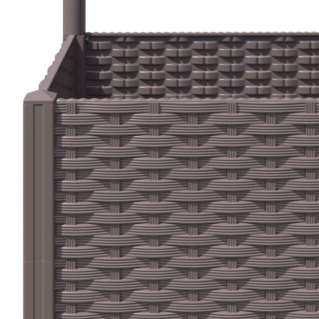 Vidaxl - Jardinière avec treillis Marron 120 x 40 x 136 cm PP vidaXL 318263 - Image 4