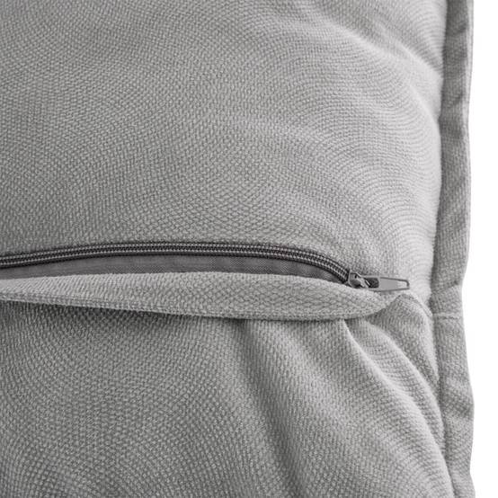 Coussin déhoussable Gris clair 45 x 45 cm - Image 3
