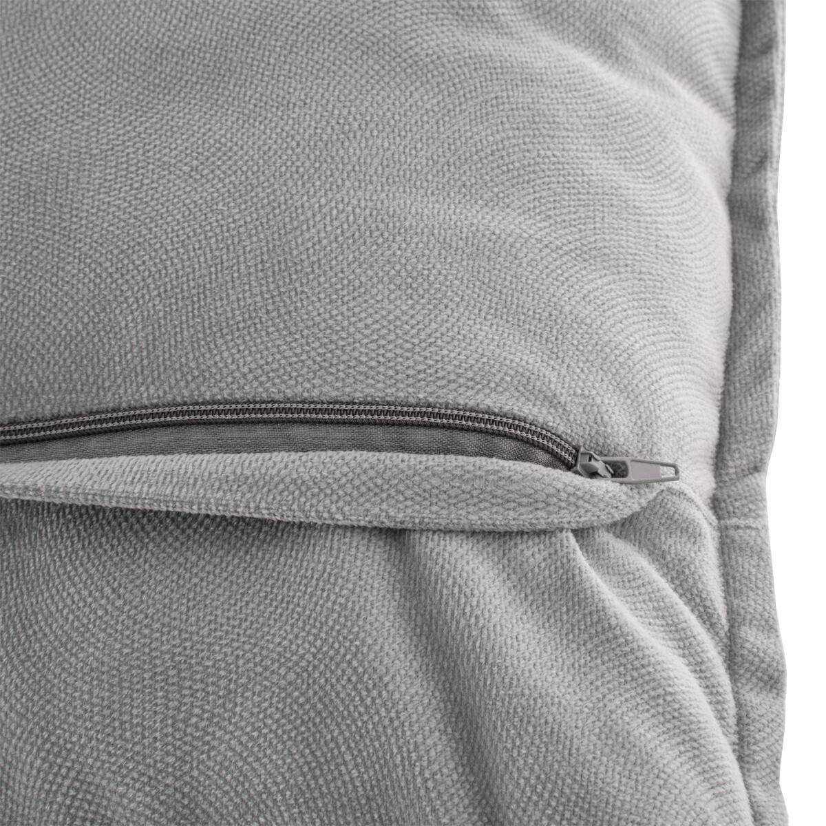 Coussin déhoussable Gris clair 45 x 45 cm - Imagen 3