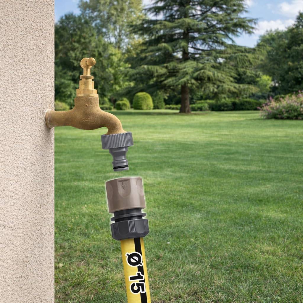 Jardibric - Jardibric - Raccord Rapide 15 mm - Connecteur Tuyau Arrosage Ø15 pour Système Irrigation Jardin - Image 2