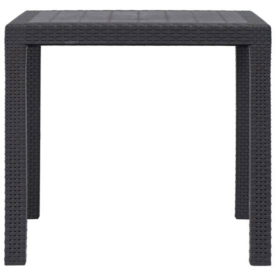Table de jardin Plastique Marron 79 x 79 x 72 cm - PANGIVO - Image 2