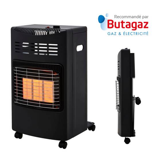 Favex - Chauffage d'appoint à gaz Göteborg - FAVEX - Intérieur - Infrarouge - Housse de protection - Jusqu'à 40 m², Pliable, Noir - Imagen 2