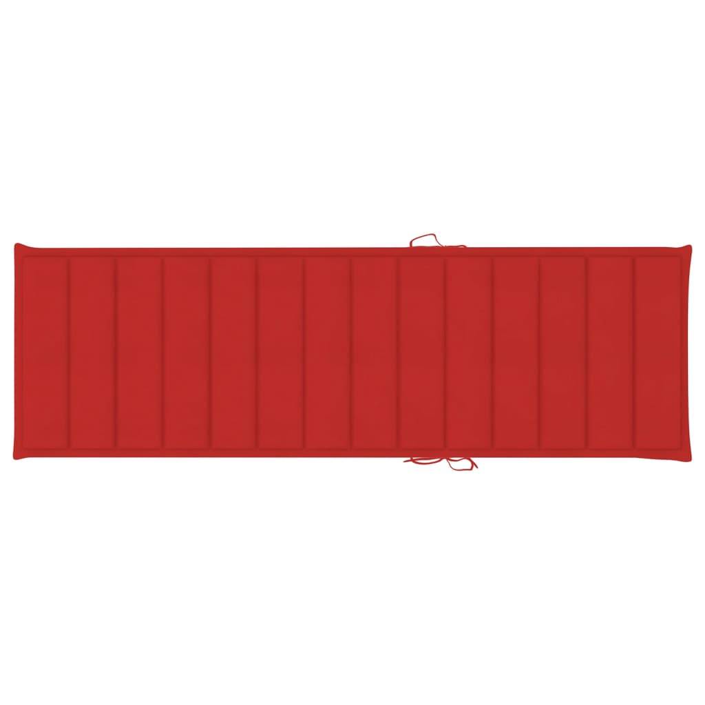 Helloshop26 - Transat chaise longue bain de soleil lit de jardin terrasse meuble d'extérieur avec coussin bois d'acacia solide - Imagen 8