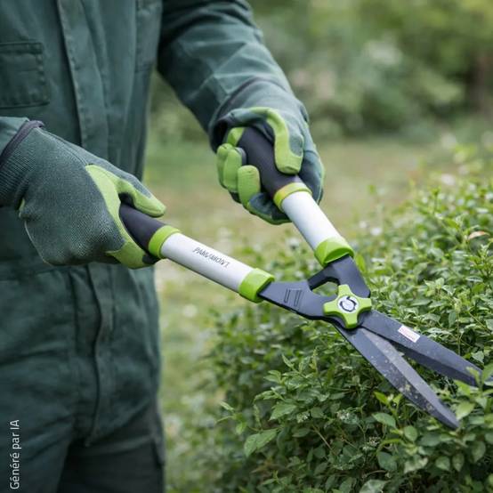 Cisaille à haies professionnel 52 cm - Lames incurvées en acier trempé - Image 5