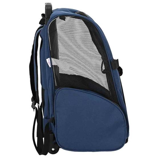 Chariot pour animaux tissu Oxford bleu 48 x 32 x 106 cm - PANGIVO - Image 4