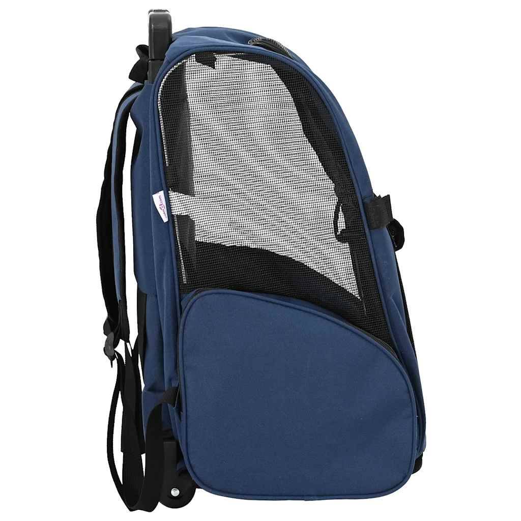 Chariot pour animaux tissu Oxford bleu 48 x 32 x 106 cm - PANGIVO - Image 4